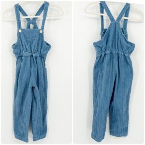 Yellow Pelota Corduroy Overalls Kids‎ Size 8Y Blue Jumpsuit Romper 100% Cotton
